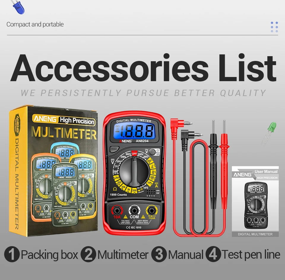 Aneng AN8204 Digita…