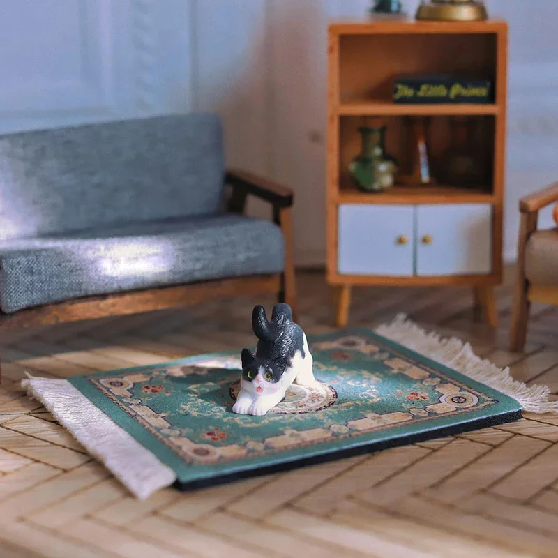 D04-A188 giocattolo fatto a mano per bambini bambola BJD/SD GSC accessori per bambole casa delle bambole in cotone con puntelli per foto mini tappeto retrò 1 pz