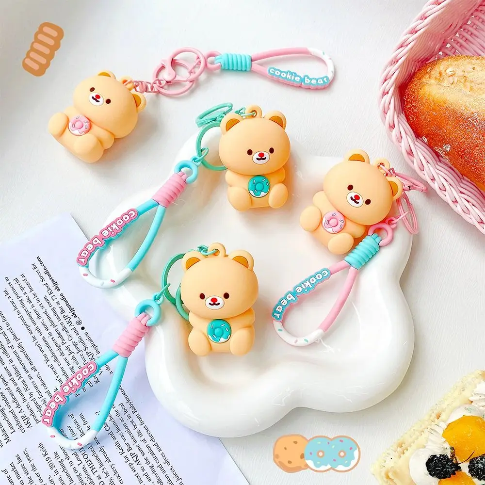 Kawali Silicone Butter Bear Keychain Toys Gift Dolls Pendant Bag Charms