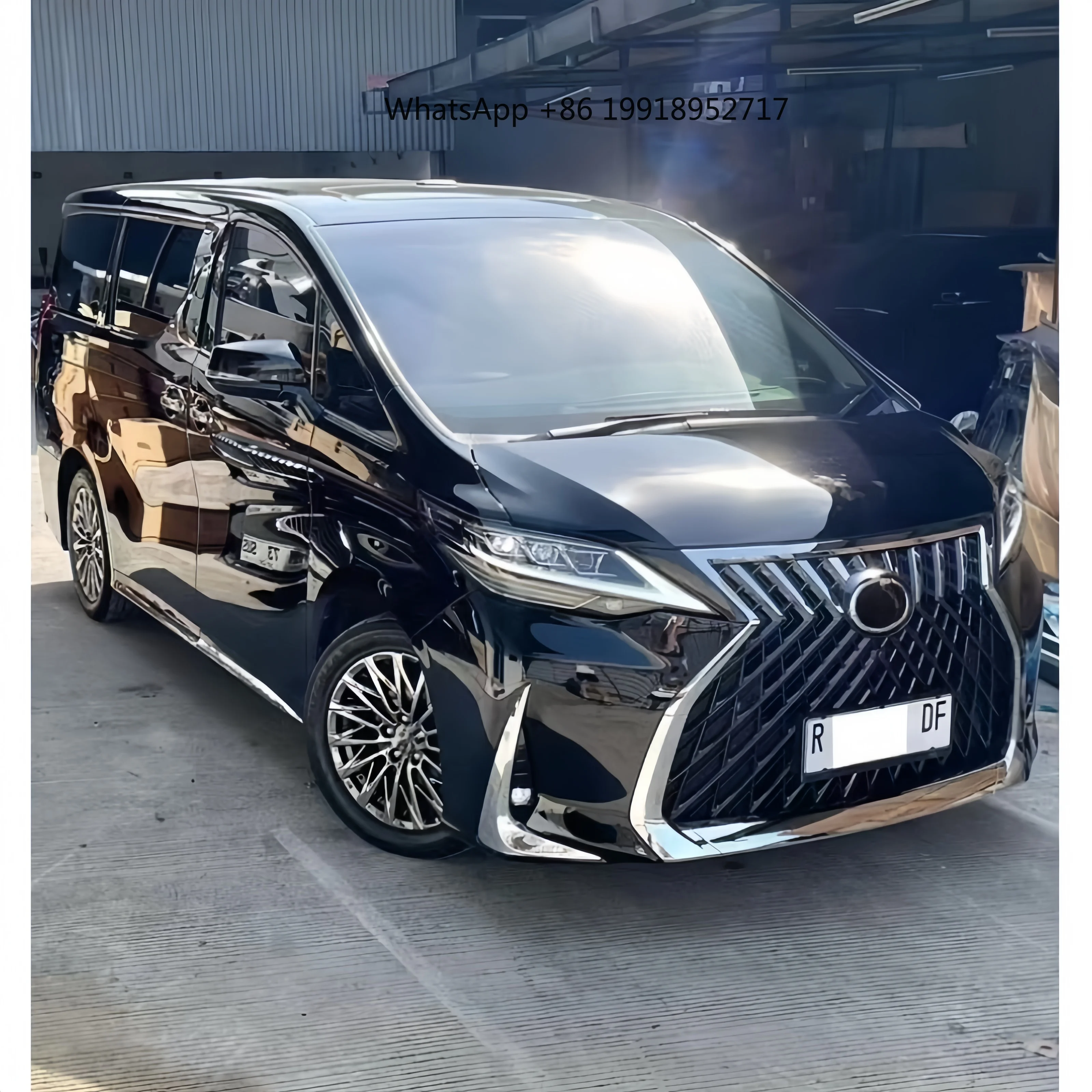 Latest LM Full PP Body Kit Grille Front Rear Bumper LED Headlights Taillights for Alphard Vellfire 20 Series 2008-2014 JJ820