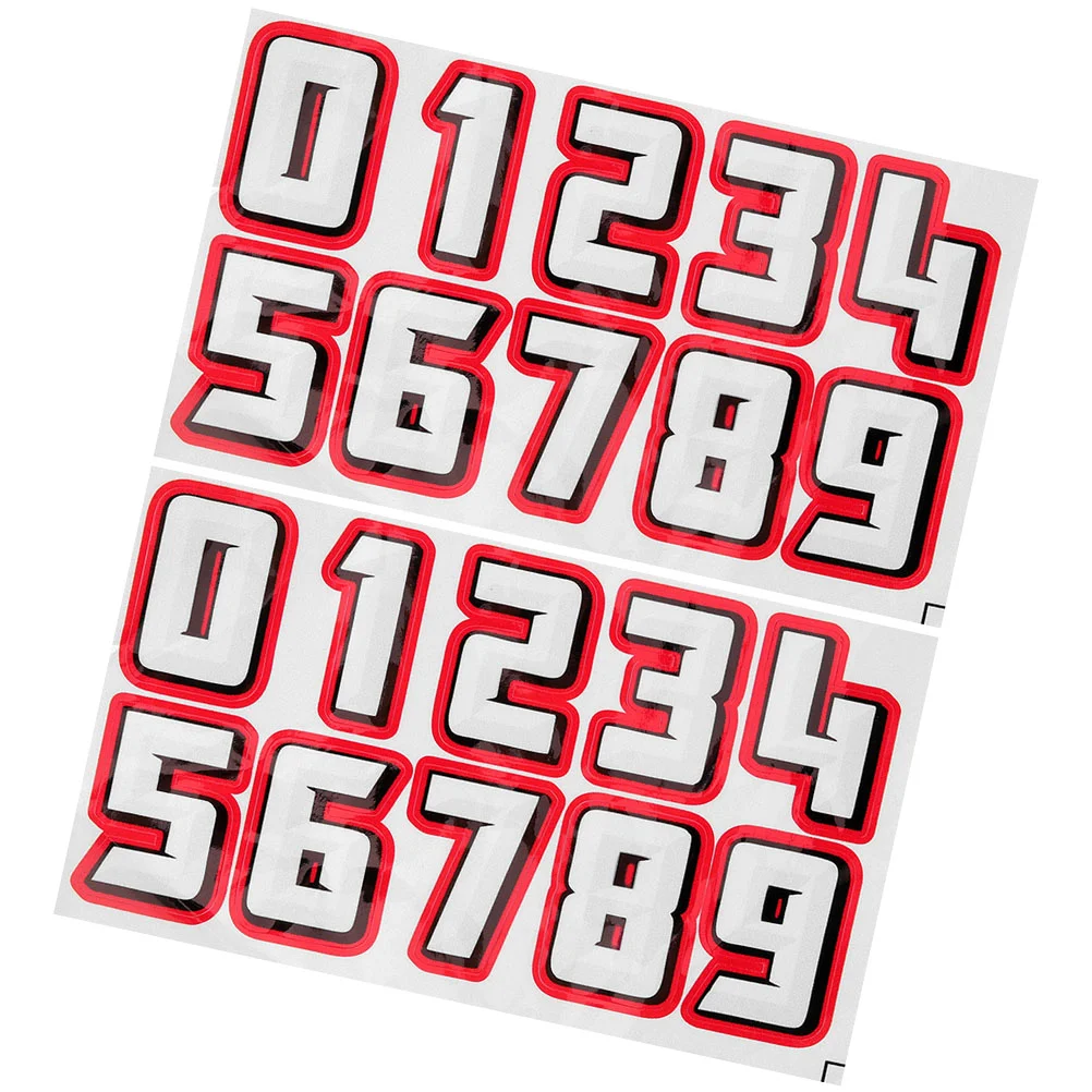 Numbers Decals Sticker Hockey Stickers Applique Football for Posters Helmets