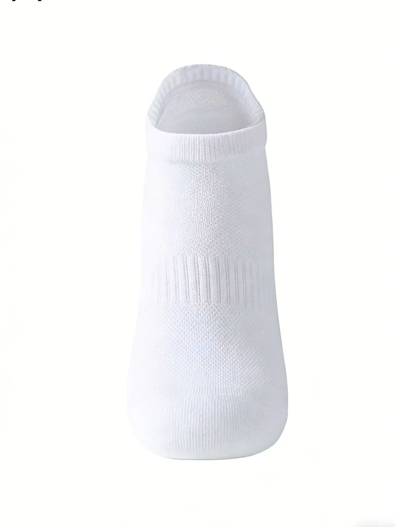6 Pairs Women Men White Ankle Socks Breathable Mesh Non-Slip Casual Athletic No Show Socks For Spring Summer view 6