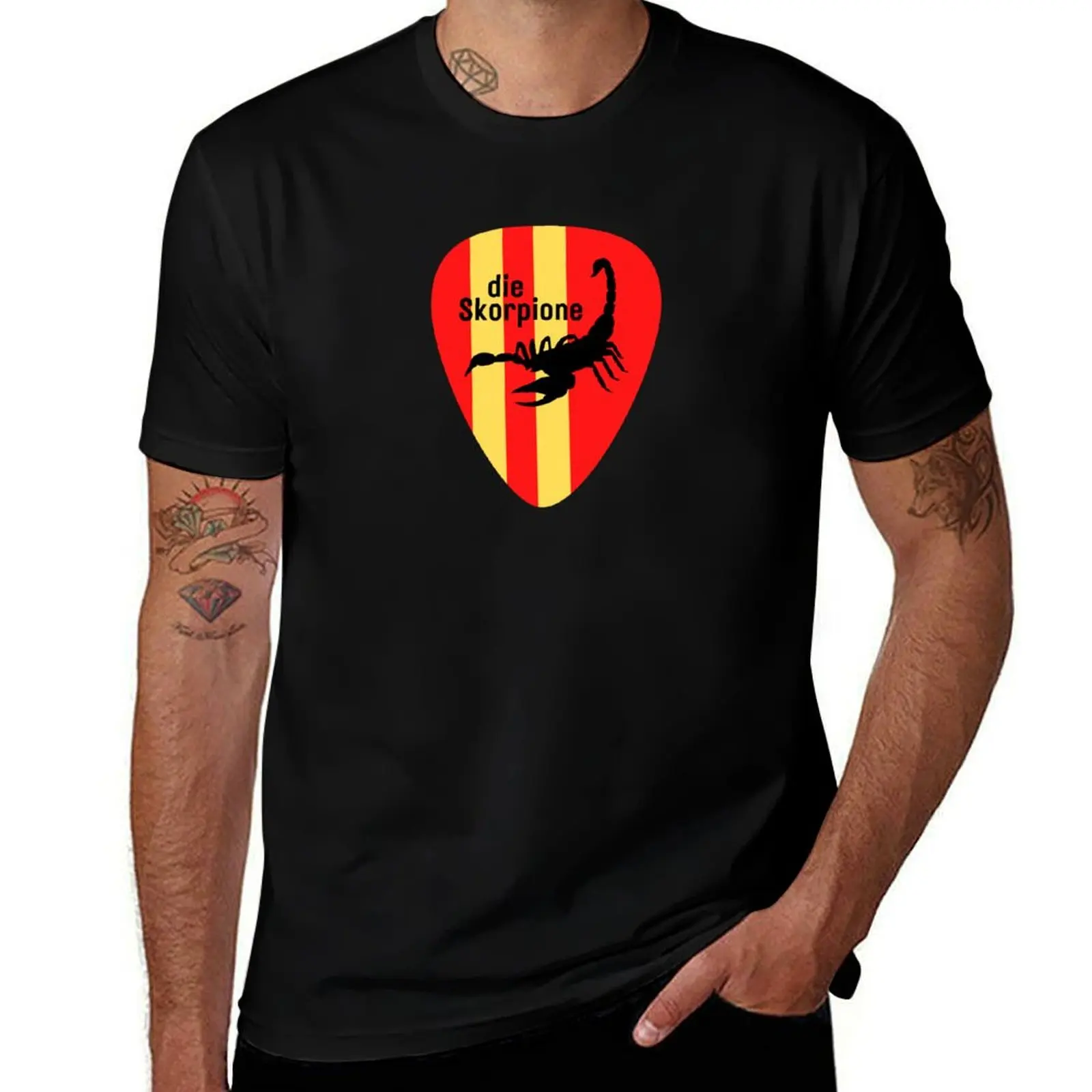 

Scorpion Guitar Pick T-Shirt man t shirts cotton man t shirts for men T-Shirt