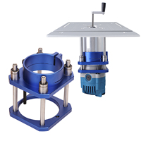 Upgrade Router Lift Woodworking Router Table Insert Plate Lifting Base for 65mm Diameter Motors, Desktop Lift for Workbenches