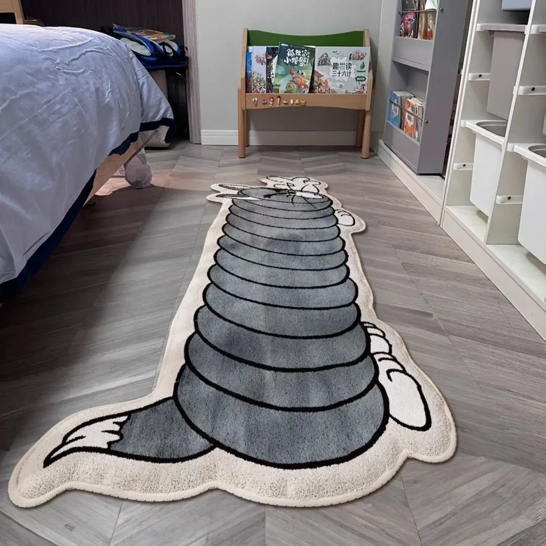 Cartoon Thick Imitation Cashmere For Business Anime Cute Spoof Tomed Cat Creative Bed Blanket Bedroom Stairwell Floor Decoration