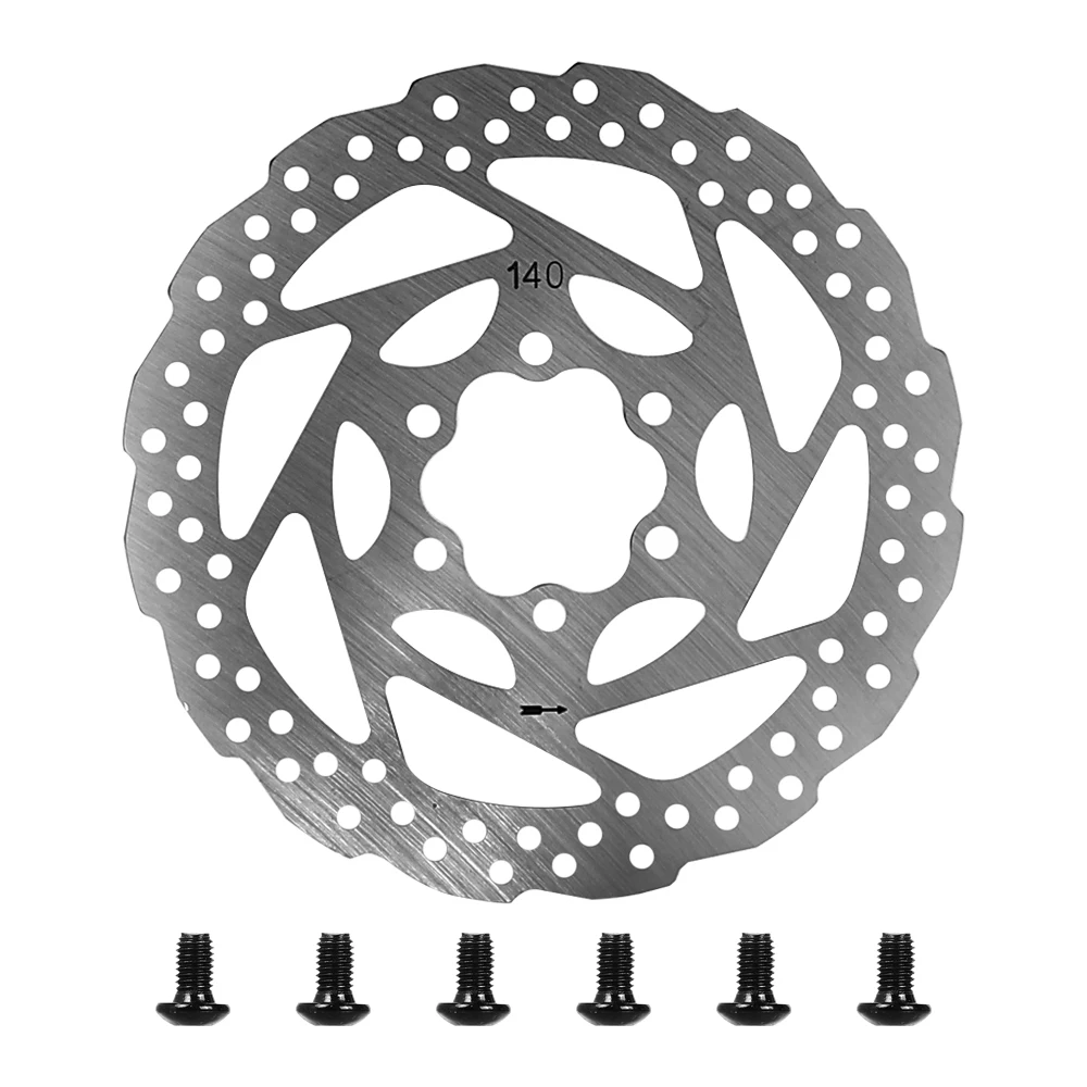 Stainless Steel 140MM Brake Disc for KUGOO KIRIN KuKirin G2 Master G3 G4 Electric Scooter Accessories Disk Brake with 6 Screws