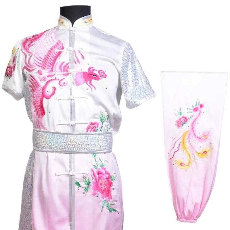 Custom Martial Arts Uniform Kung Fu Suit with Dragon Embroidery Southern Fist Long Fist Reinforced for KungFu Forms Competition