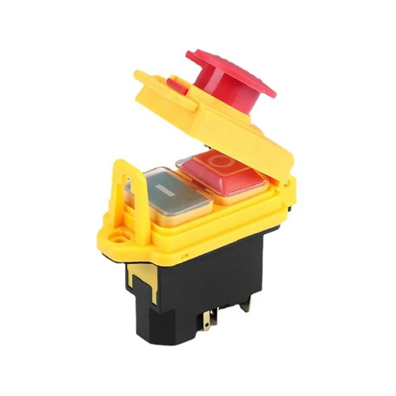 

N04R Electromagnetic Switch Momentary Reset 5 Pins On Off 2 Positions IP55 Push Button