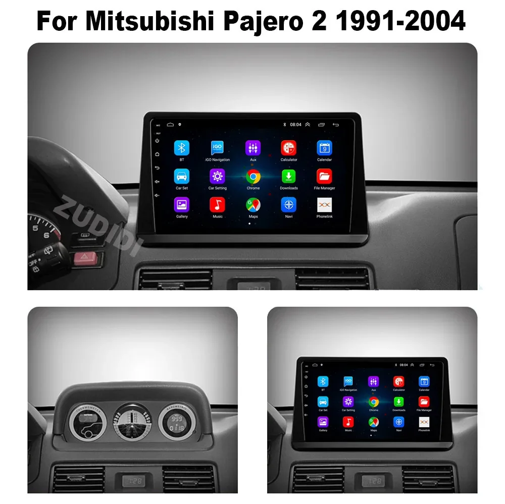 راديو سيارة أندرويد 16 2din لميتسوبيشي باجيرو مونتيرو V31 الفهد Kingbox فيديو الوسائط المتعددة 9 "مع شاشة لمس 2.5D WIFI #2