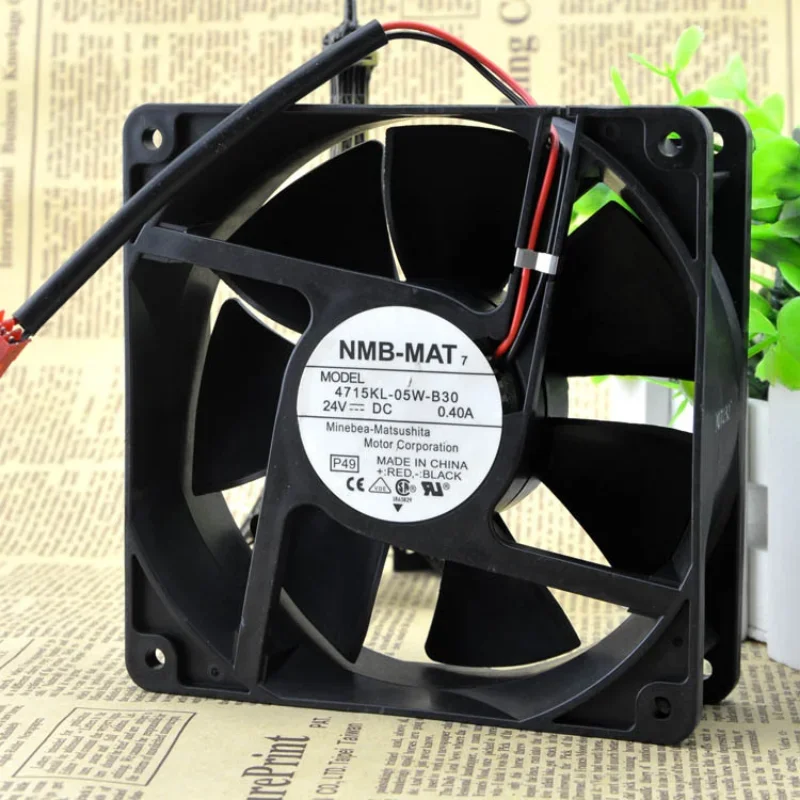 Original Cooler Fan For NMB-MAT7 4715KL-05W-B30 24V 0.4A Dual Ball Frequency Converter Fan 12038 120*120*38mm