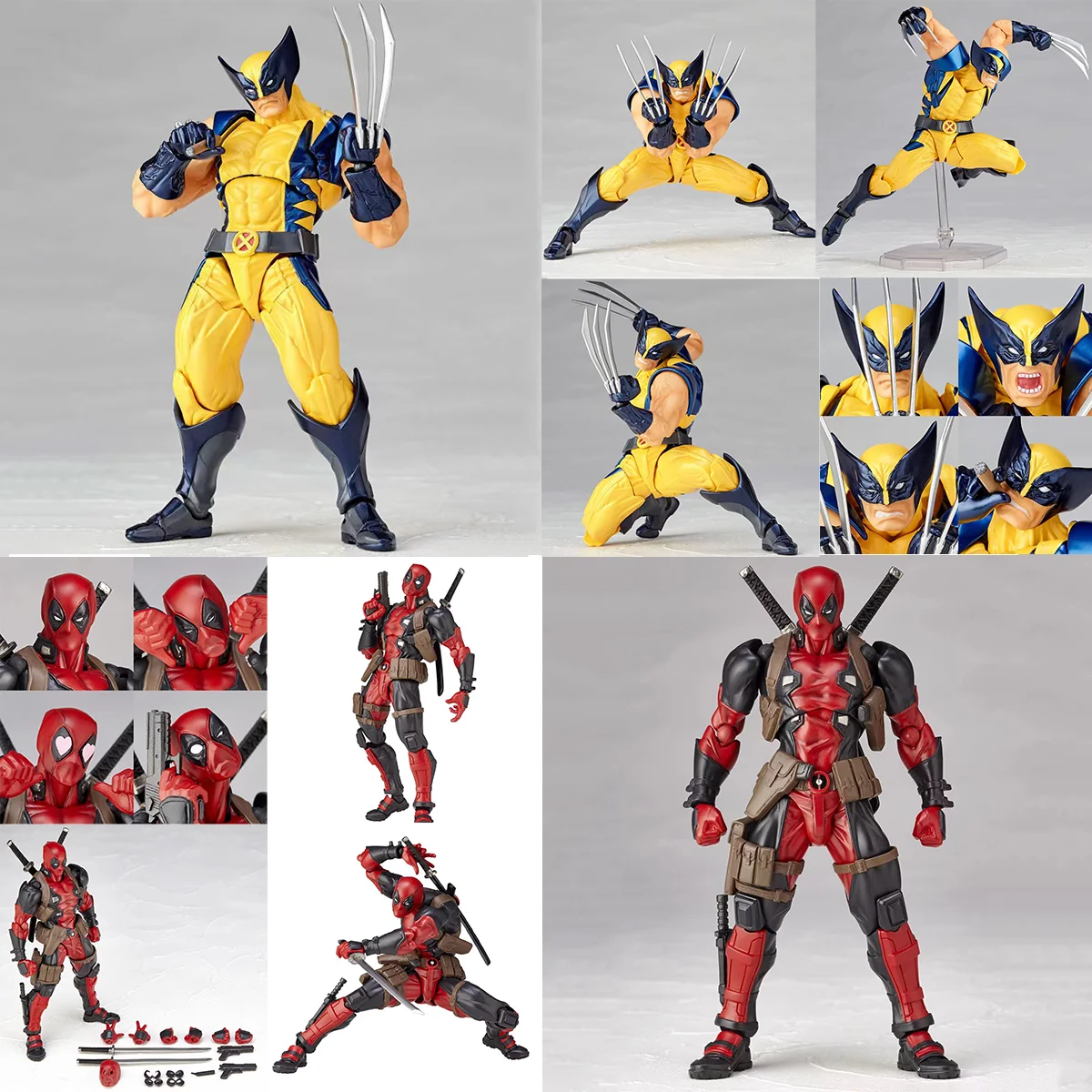 

Deadpool & Wolverine Anime Action figures Deadpool Boxed Wolverine Collection Adult Action Figures Kids Toy