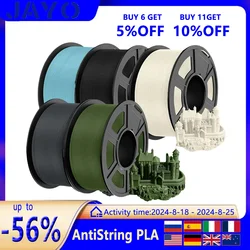 JAYO AntiString PLA 3D Printer Filament No String PLA Filament 1.75mm APLA Neatly Wound 3D Printing Filament 1.1KG/ROLL for 3D