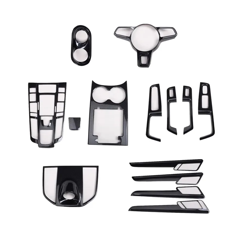 For Porsche Macan 2014-2021 Right Hand Drive Instrument Panel Cover Center Console Panel Window Button Frame Interior