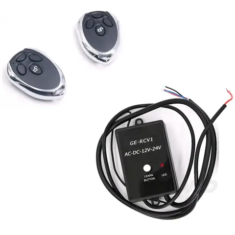 12V 24V HCS101 Standard Code 4CH Wireless Remote Controller For Door Exit Gate Opener GE-RCV1 433.92Mhz
