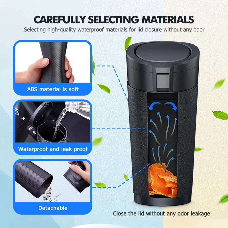 Car Trash Can Durable Waterpro - Waterproof Car Trash Can With Lid recension och pris