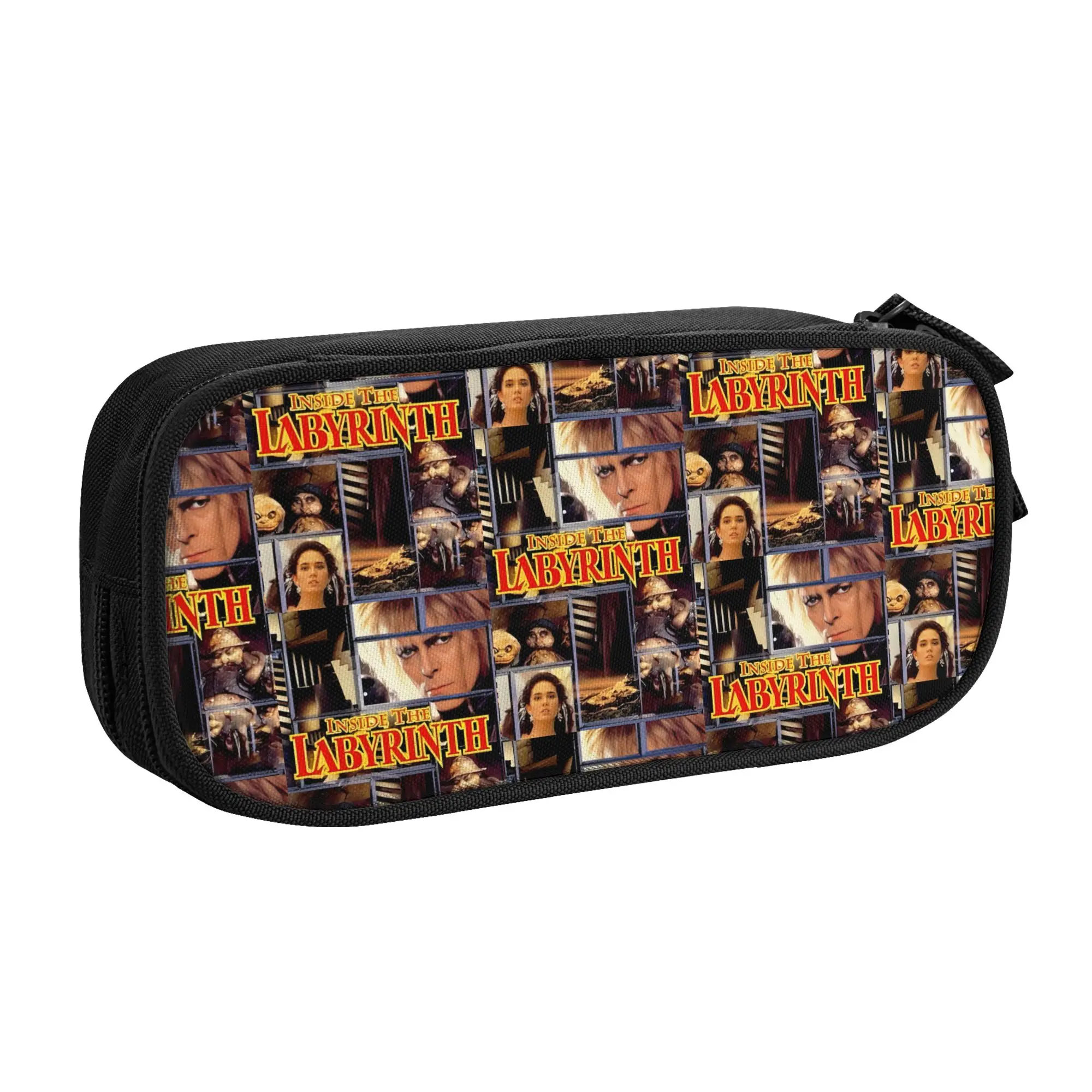 Korean Fantasy Film L-Labyrinths Pencil Cases for Boys Girls Jareth The Goblin King Movie Pen Bag Box School Accessories