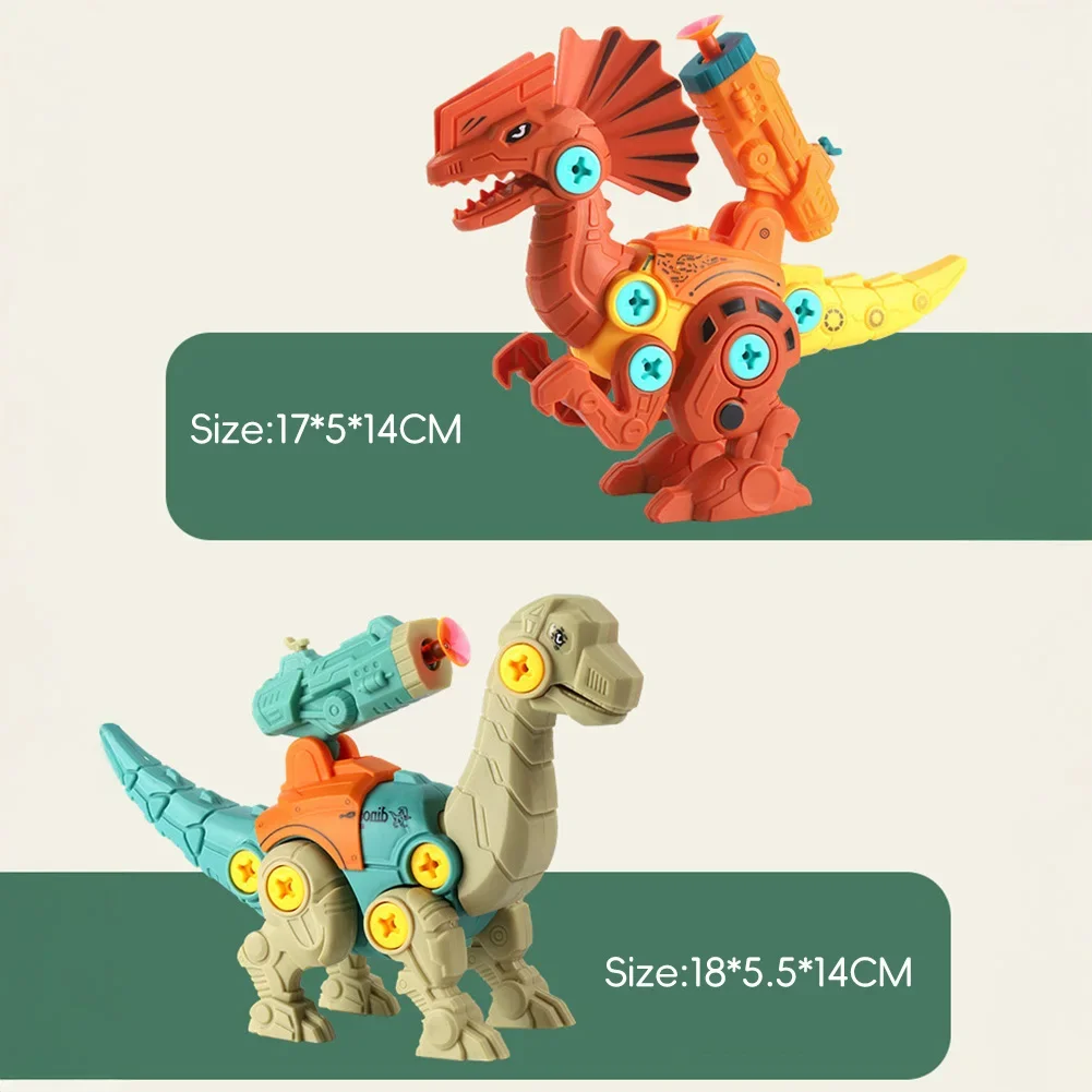 

DIY завинчивание динозавров детские игрушки для 3-летних сборных гаек наборы моделей безопасные блоки раннего образования для малышей