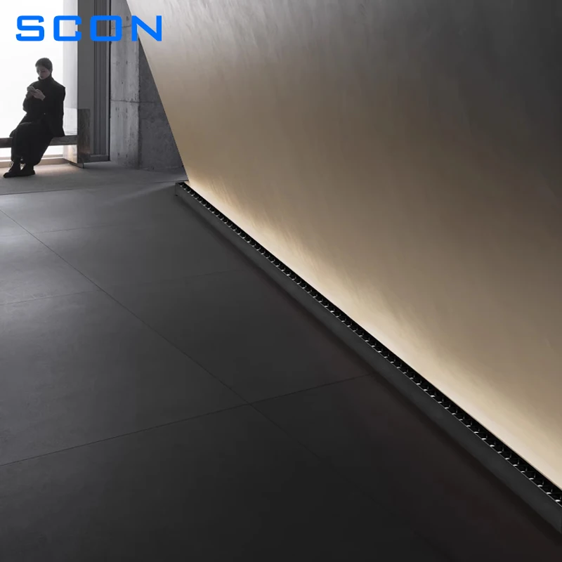 SCON AC110-240V Surface Mounted Wall Wash Light LED Linear Lamp Creative Project Customized Office Concrete Ceiling Bar Lights