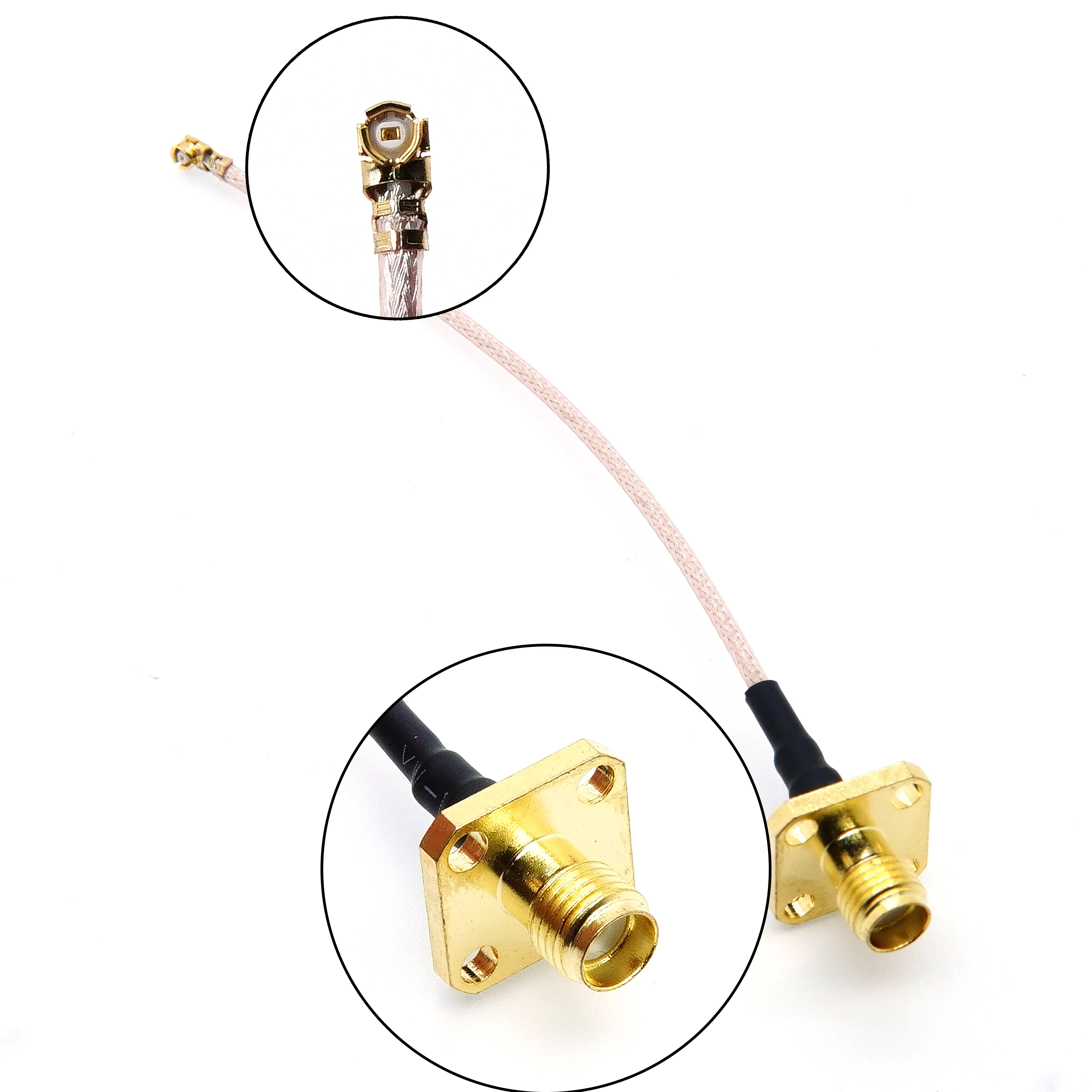 X SMA Female to IPEX-1 Female Connector RG178 Cable RF Jumper Pigtail for WiFi Antenna IPEX1-K to RP-SMA Male Plug