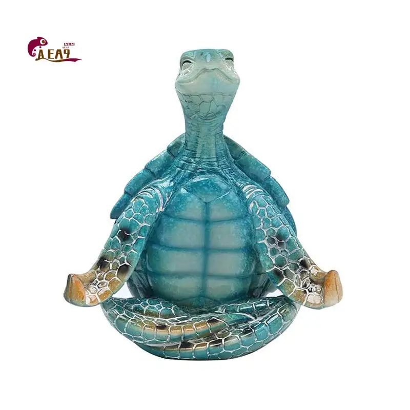 AEA9-Turtle- Meditation Yoga Turtle Decor-Zen Yoga Turtle Figurine For Spiritual Garden Room Decor