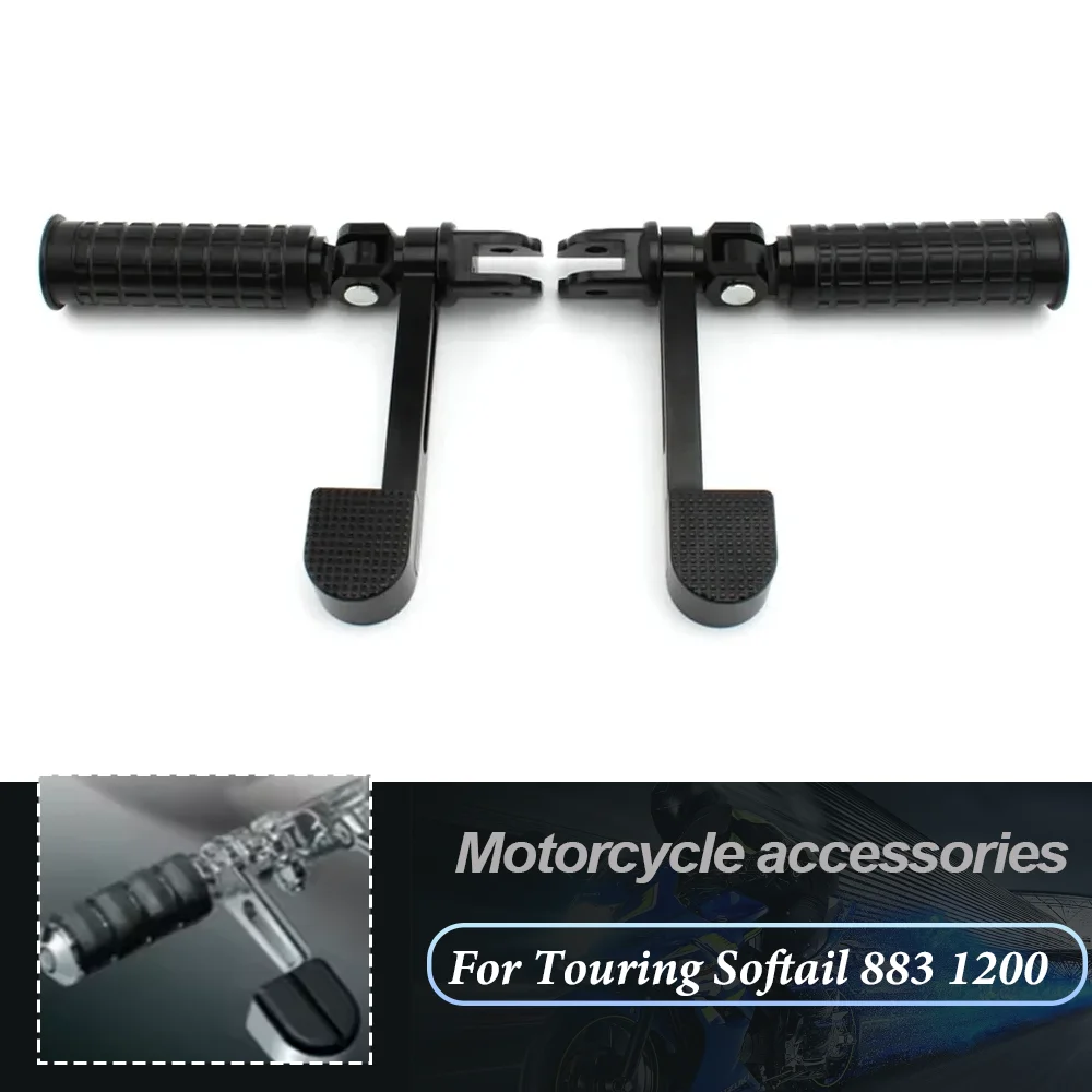 

For Harley Touring Softail 883 1200 XL Dyna Sportster Fatboy Motorcycle Foot Pegs Rest Pedals Footrest Pad