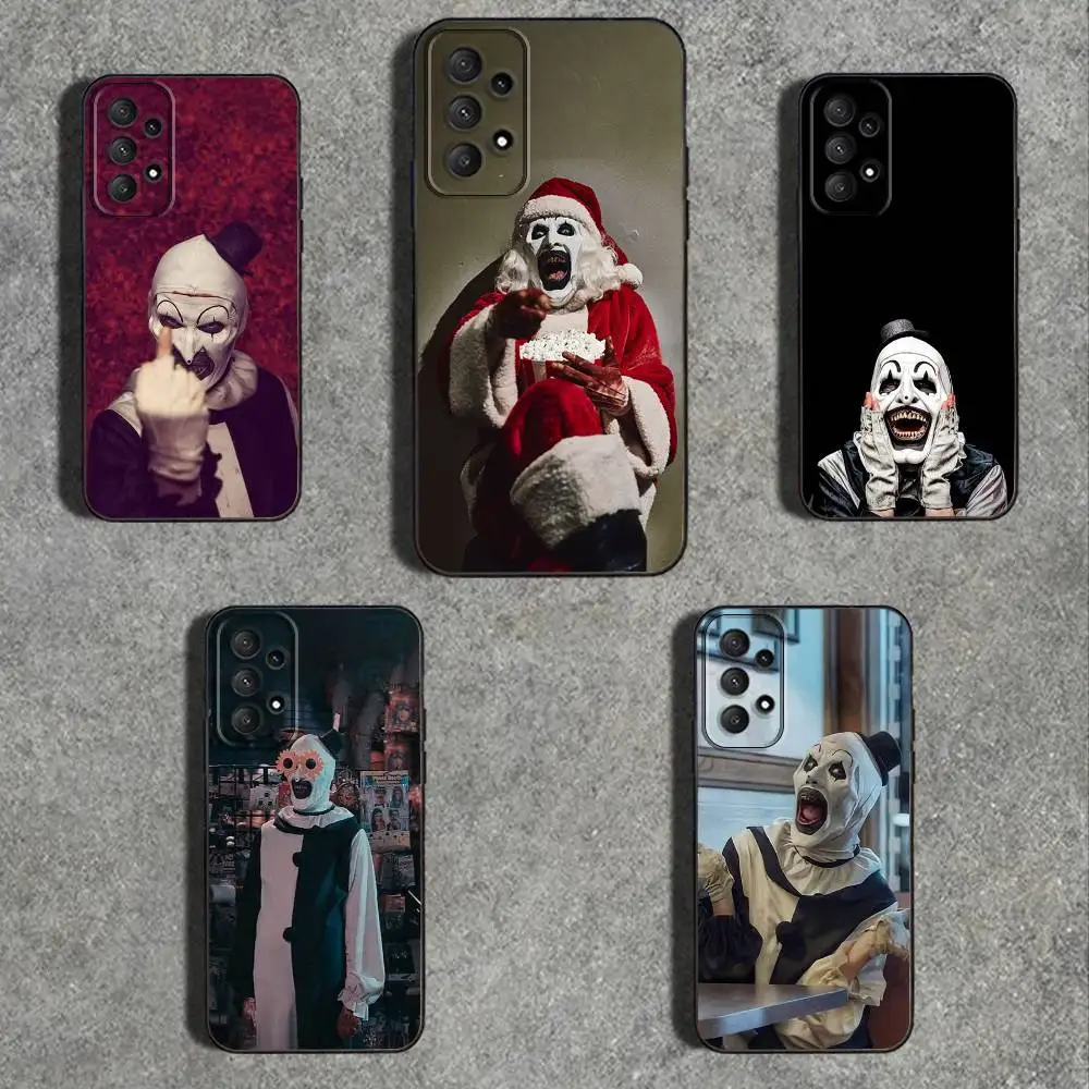 

TerrifierS A-Art the C-Clown Phone Case For Samsung Galaxy A 91,80,73,72,71,53,52,51,22,5G Shockproof Soft Black Cover
