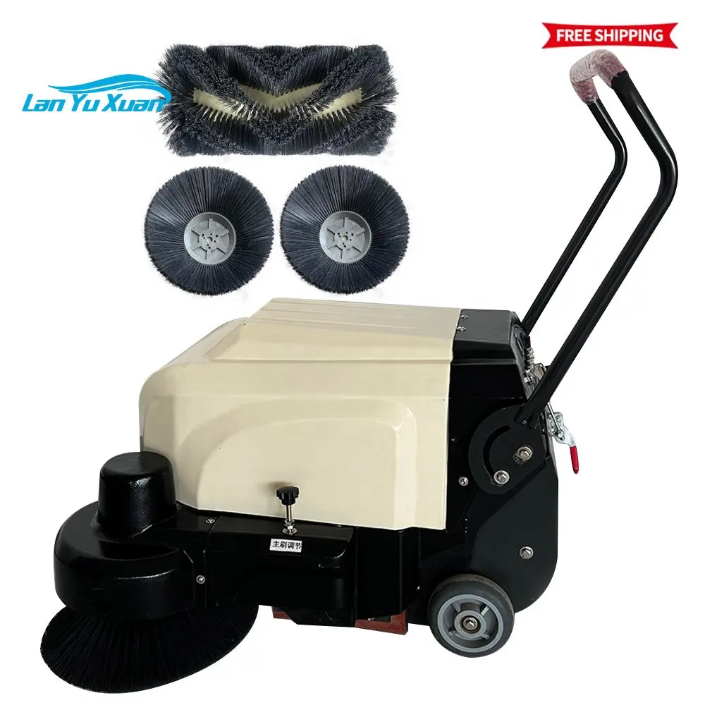 Efficient Cleaning Electric Hand Push Floor Scrubber Industrial Floor Washer