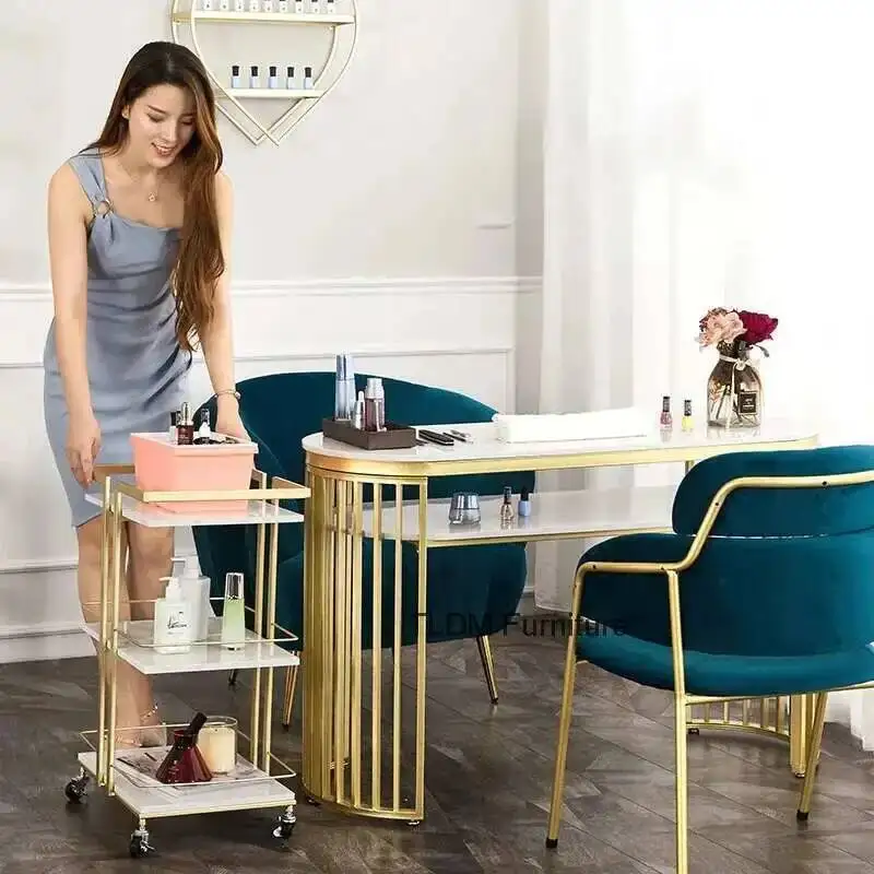 

Trolleys Iron Slate Salon Salon Nail Modern Beauty Salon Tool Trolley Cart Multi-layer Mobile Storage Shelf Salon Furniture