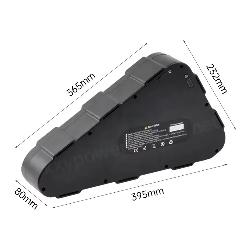 batteria triangolare per bicicletta con batteria a lunga durata 48V 24Ah
