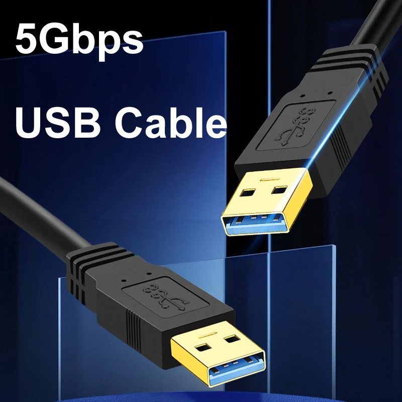 0.3m USB 3.0 Data transmission Cable with 5 Gbps Ultr-fast data transmit transfer for PC Laptop Projector Mobile Hard Disk etc