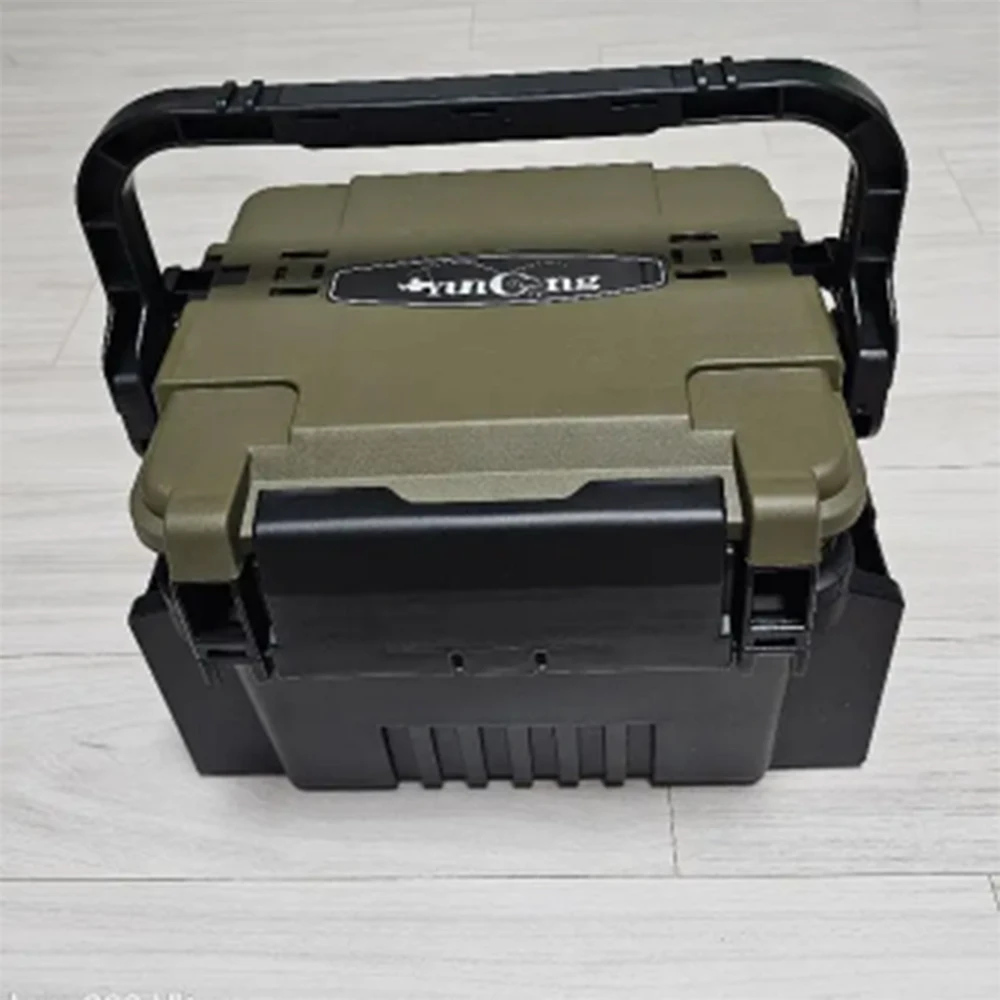 Doppelschichtige Angelköder-Box, Angelzubehör-Box, Köderbox, Zubehörbox, Aufbewahrungsbox, Outdoor-Aufbewahrung, Gepäck und Taschen – Detail 9