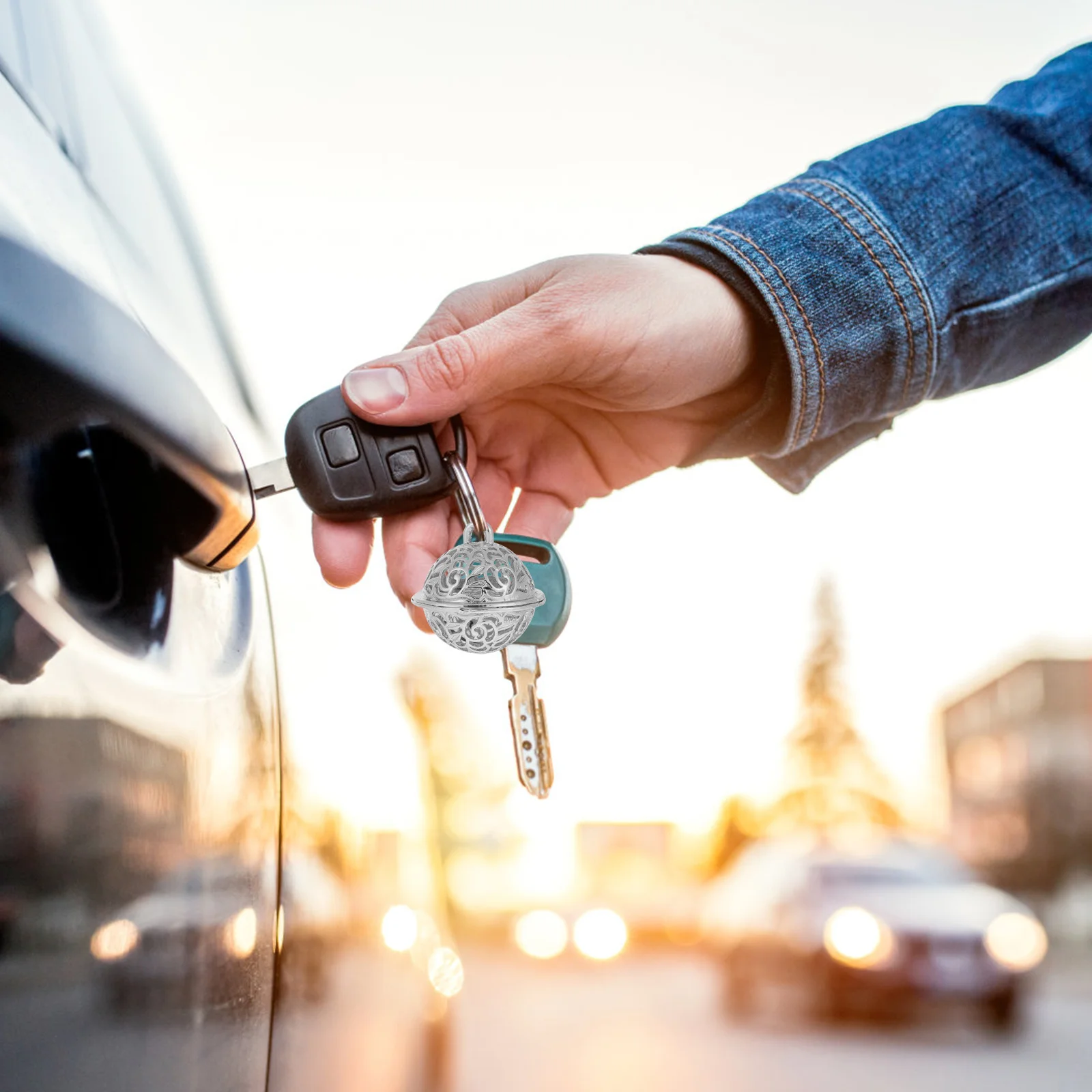 10 قطعة سبائك القصدير مطلي أجراس جوفاء عيد الميلاد الديكور حساسة جرس ديكور مفتاح سلسلة الديكور لوازم الحرفية