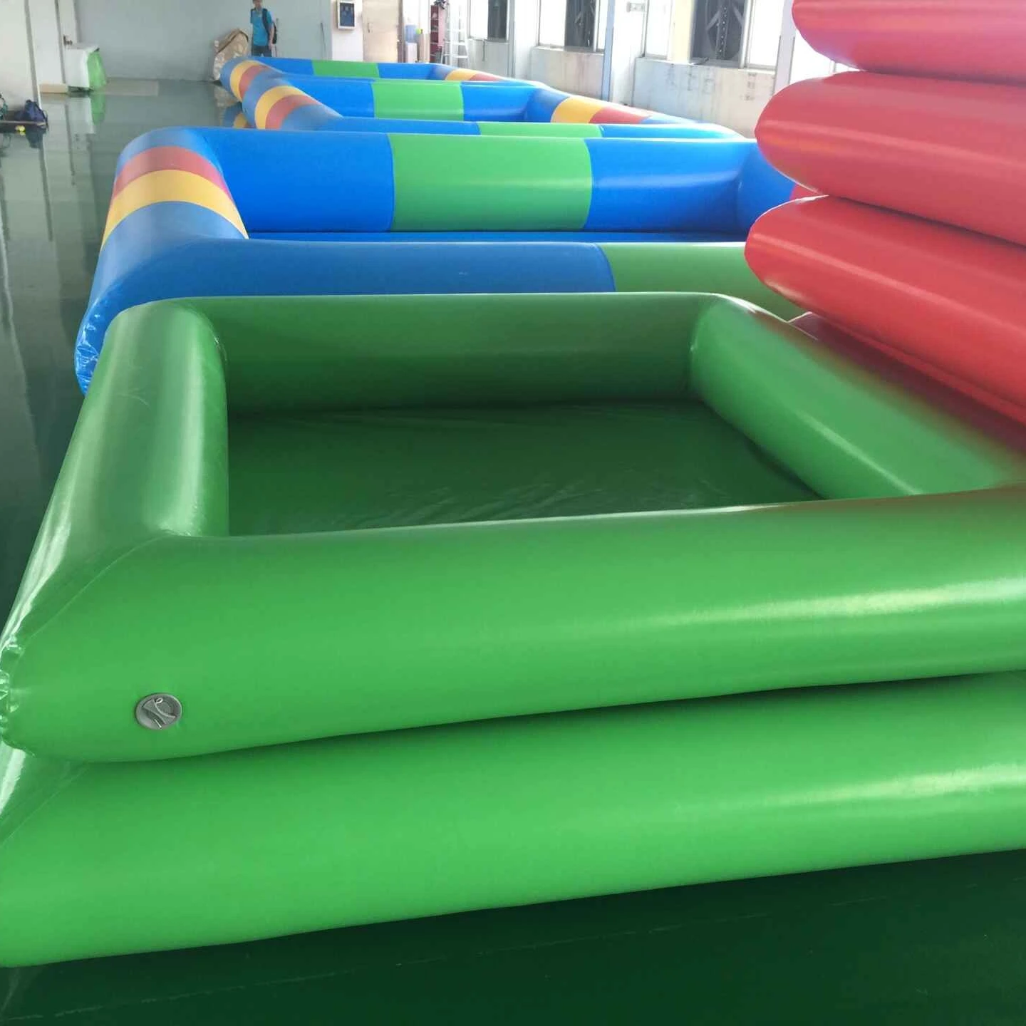 Family Children's Air Tight Cheap Kids Small Inflatable Pool With Plastic Ocean Pool For Sale Green Ball Pit Fishing Pool