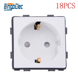 Bingoelec EU Stanndard Sockets part Power Electrical Plug Function Key Wall Sockets DIY Part Accessories For Home Improvement