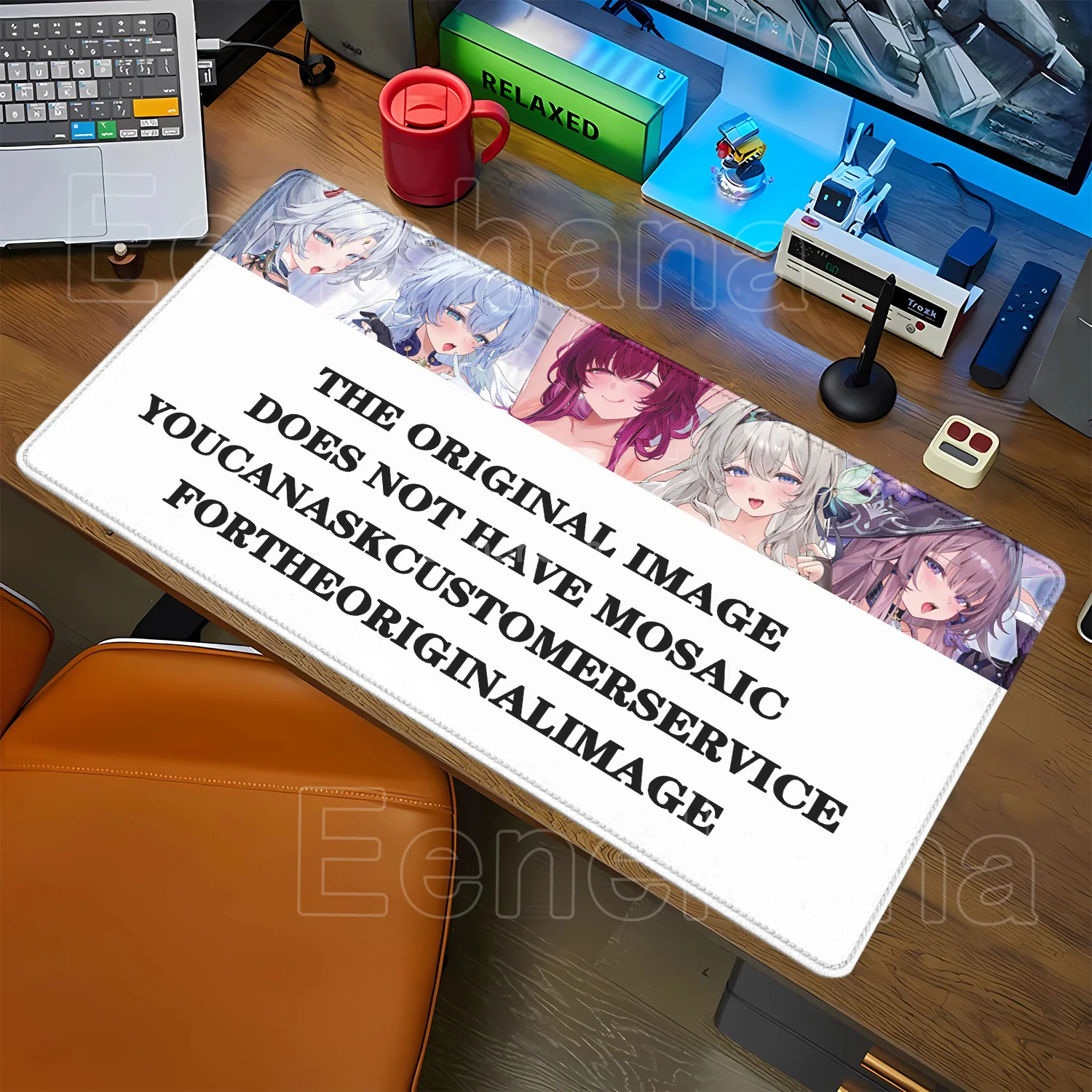 Anmie sexy girl hentai R18 NSFW unreviewed Blue Archive Honkai Mousepad Large Gamer Mouse Pad Keyboard HD Printing XXL Desk Mat