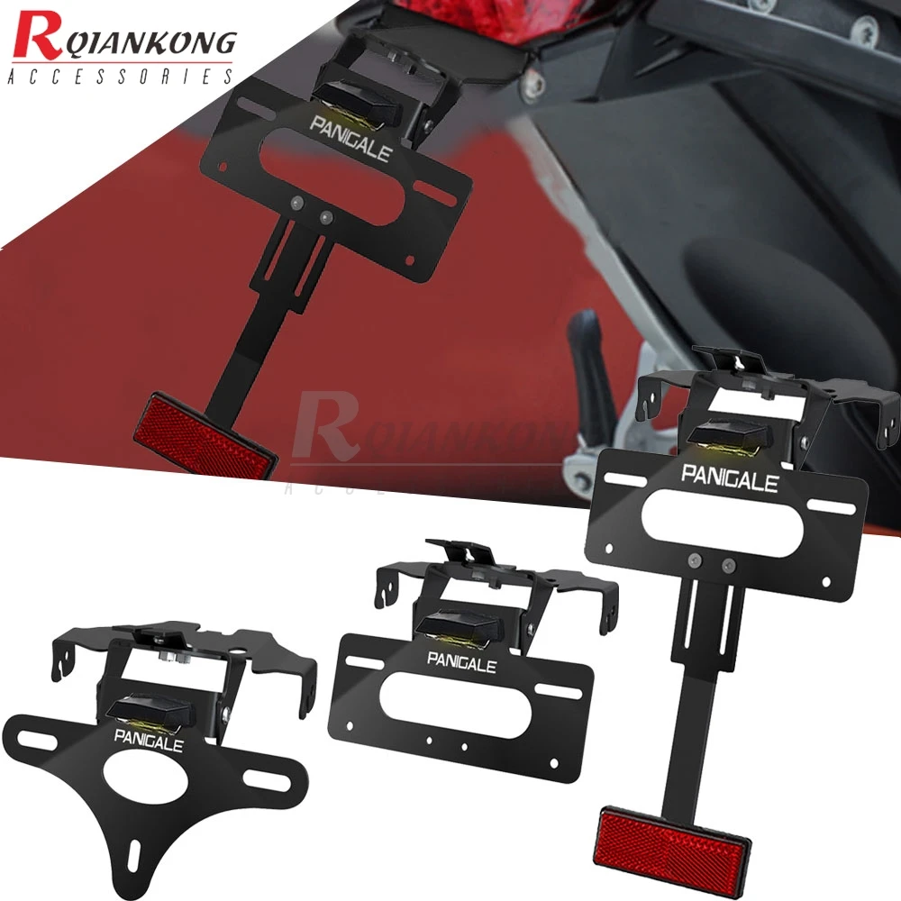 Motorcycle Rear License Plate Mudguard Bracket For Ducati Panigale V2 V4 S/S Corse/SP/SP2/R/Speciale/Superleggera 2018-2024