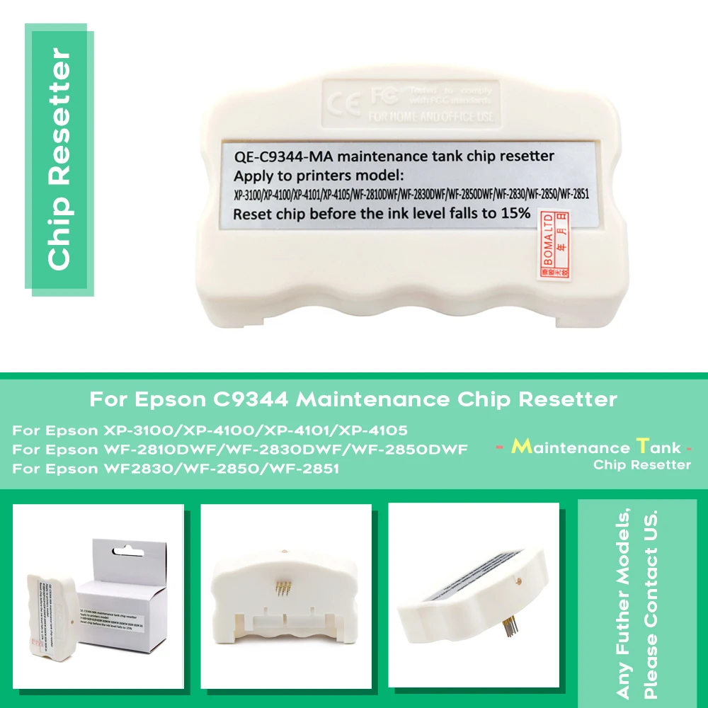 C12C934461 C9344 Chip Resetter For Epson Expression Home XP-3100 XP-4100 XP-4101 XP-4105 Maintenance Cartridge