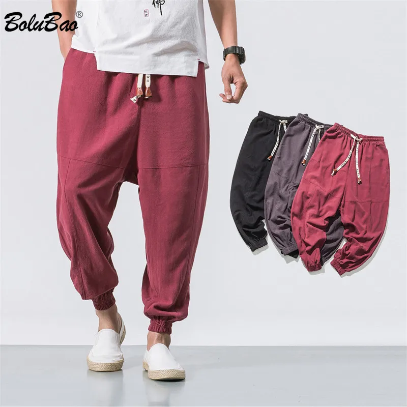 

BOLUBAO 2023 Summer Brand Pants Men's Trend Slim Fit Corset Trouser High-Quality Design Fashion Casual Pants Male