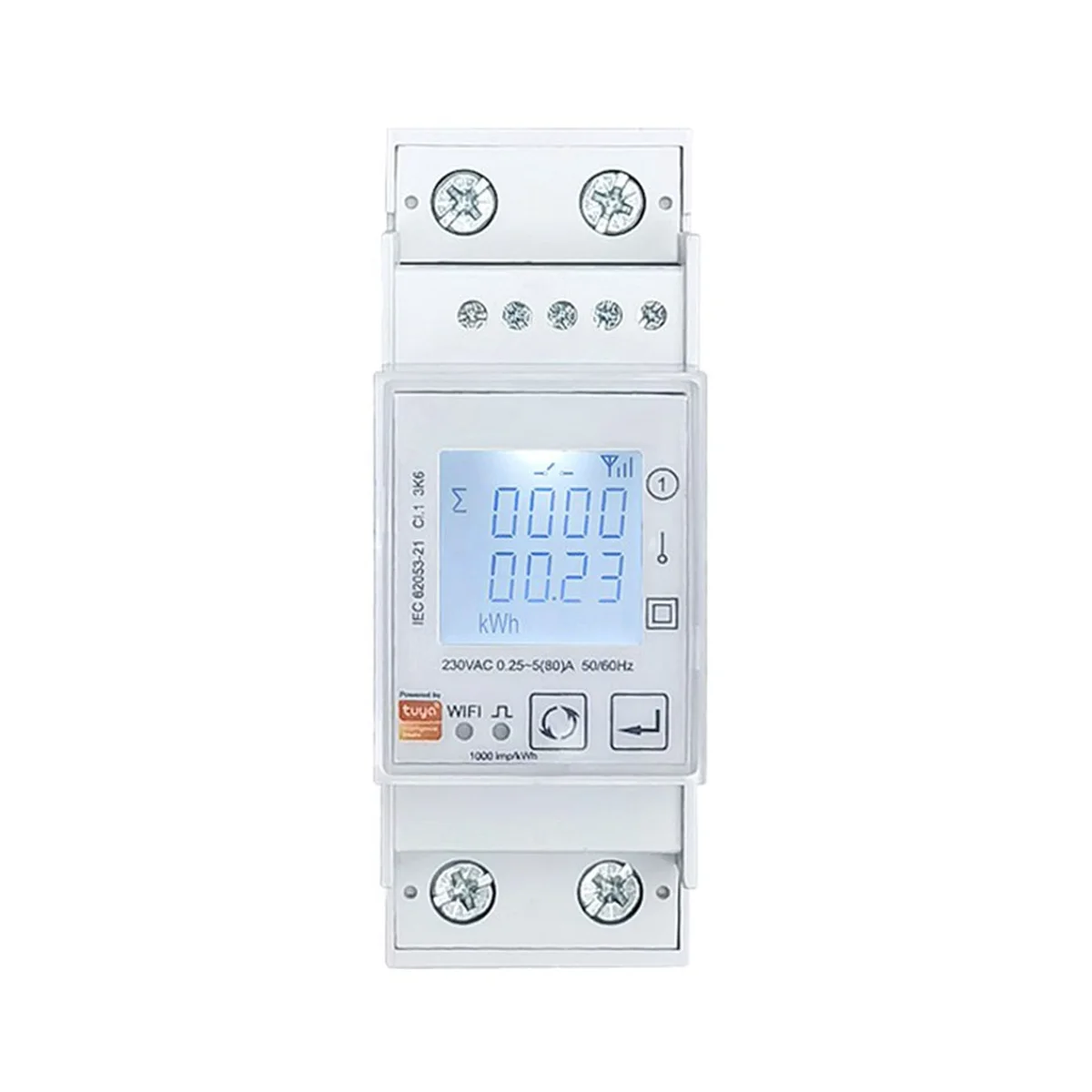 

WiFi Bidirectional Energy Meter Single Phase 80A KWh Power Monitor Wattmeter Voltmeter Ampermeter 110 240VAC