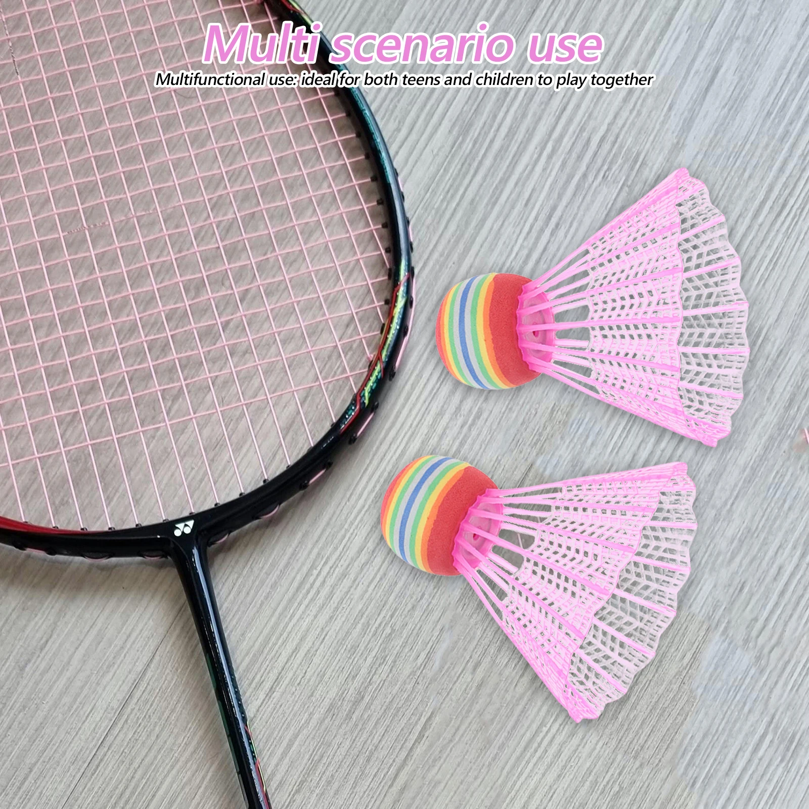 

12 pcs Badminton Shuttlecocks Big Outdoor Practice Shuttlecocks Head Lightweight Kids Toy Balls