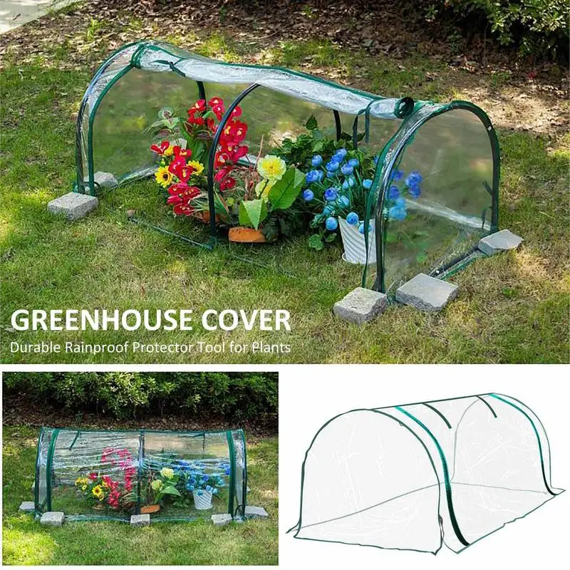 Mini Small Greenhouse for Outdoor Indoor Plant  Portable Grow Greenhouse Tent Gardening Backyard Plant Flower House Cover