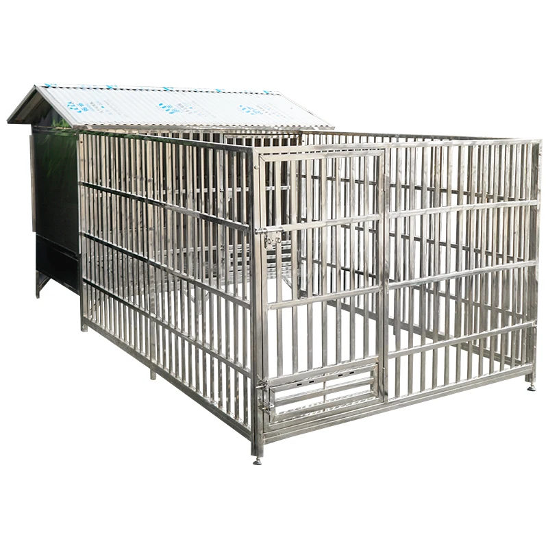 New Product 2024 Stackable Dog Cages Per Friendly Big Dog Cage with 2 Doors