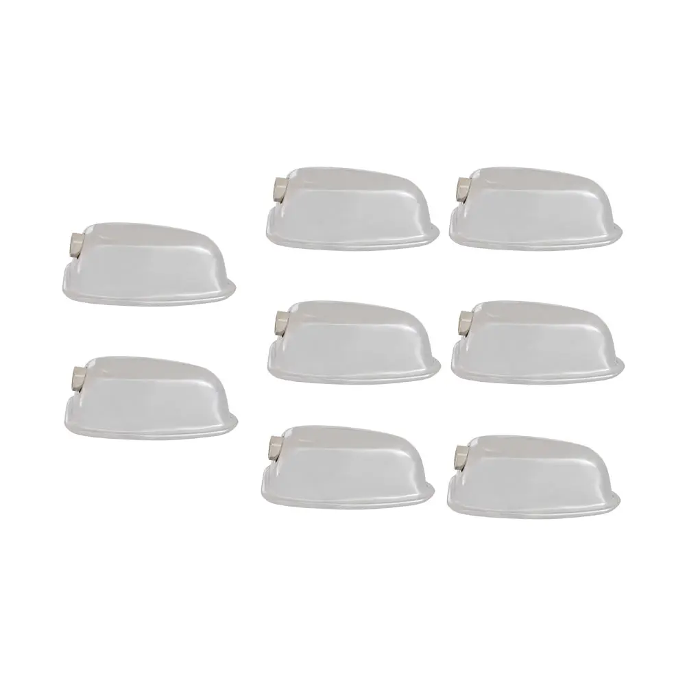 

8 Sets Snare Drum Lug Replacement Metal Iron Parts Double-end Connector Kit Suitable for Drum Set Mounting Screws Included