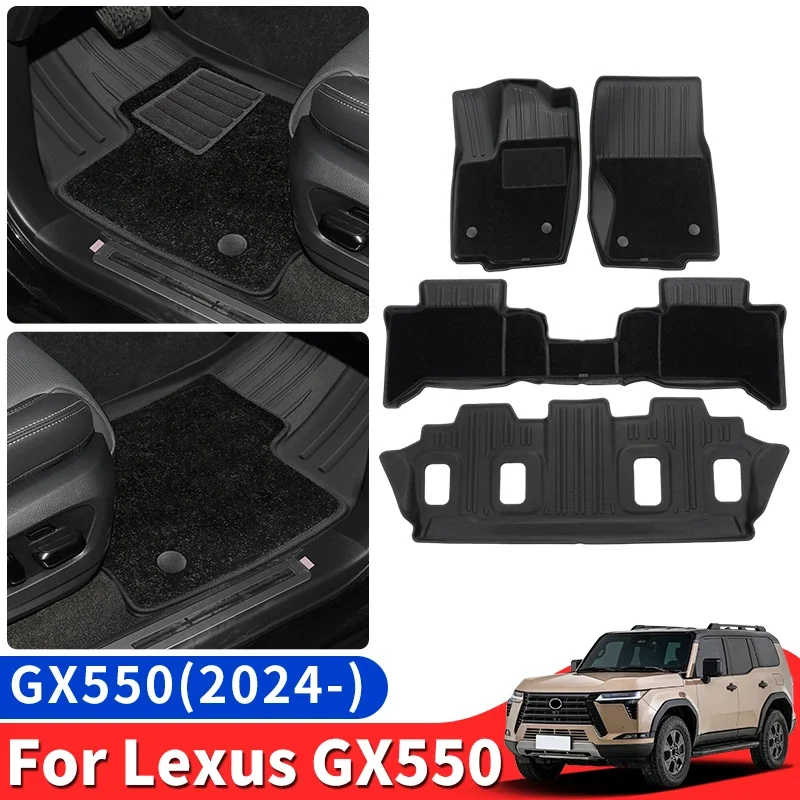 

Для Lexus GX550 GX550h 2024 2025 специальные автомобильные коврики коврики в багажник gx 550 обновленные аксессуары для интерьера модификация тюнинг