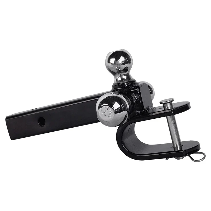 Trailer Hitch Shaft Triple Ball Mount Trailer Receiver Hitch With Hook Balls Fits Off-Road Vehicle Modified Trailer Accessories