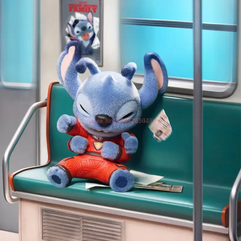 Nowa seria Hot Stitch Ohana Means Family - Blind Box, figurka Stitch do dekoracji biurka, Mystery Box, kolekcja figurek, prezent na Boże Narodzenie