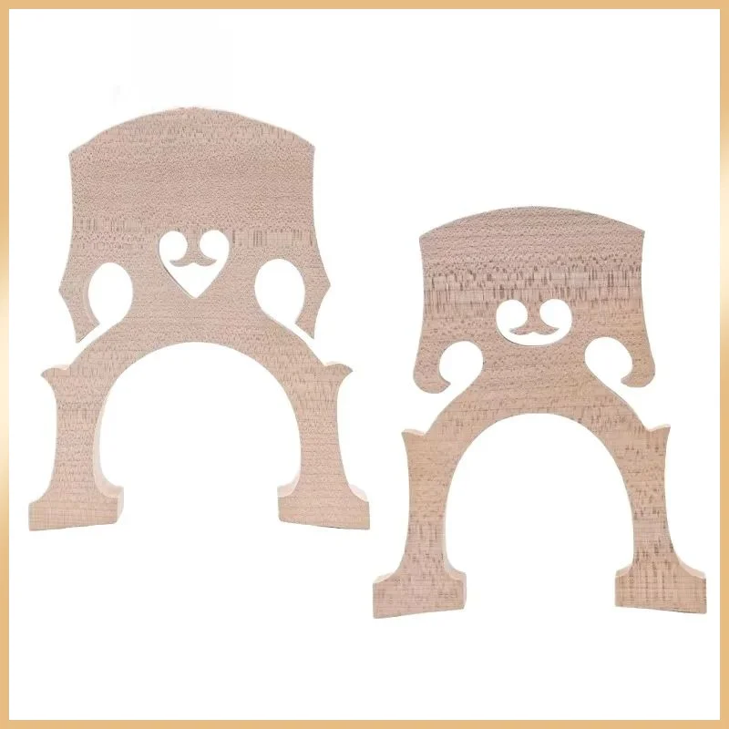 10pcs Maple Cello Bridges, Belgian & French Style, High Grade Wood, Multiple Sizes 4/4 3/4 1/2 1/4 1/8 Cello Replacement Parts