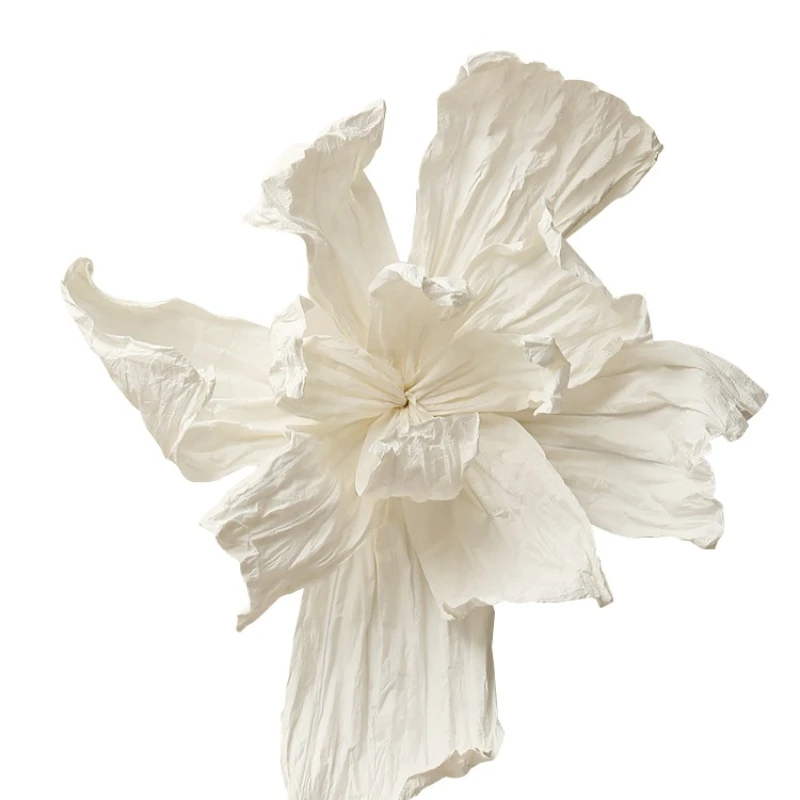 New wedding giant paper flower handmade pleated paper art plastic flower large wedding