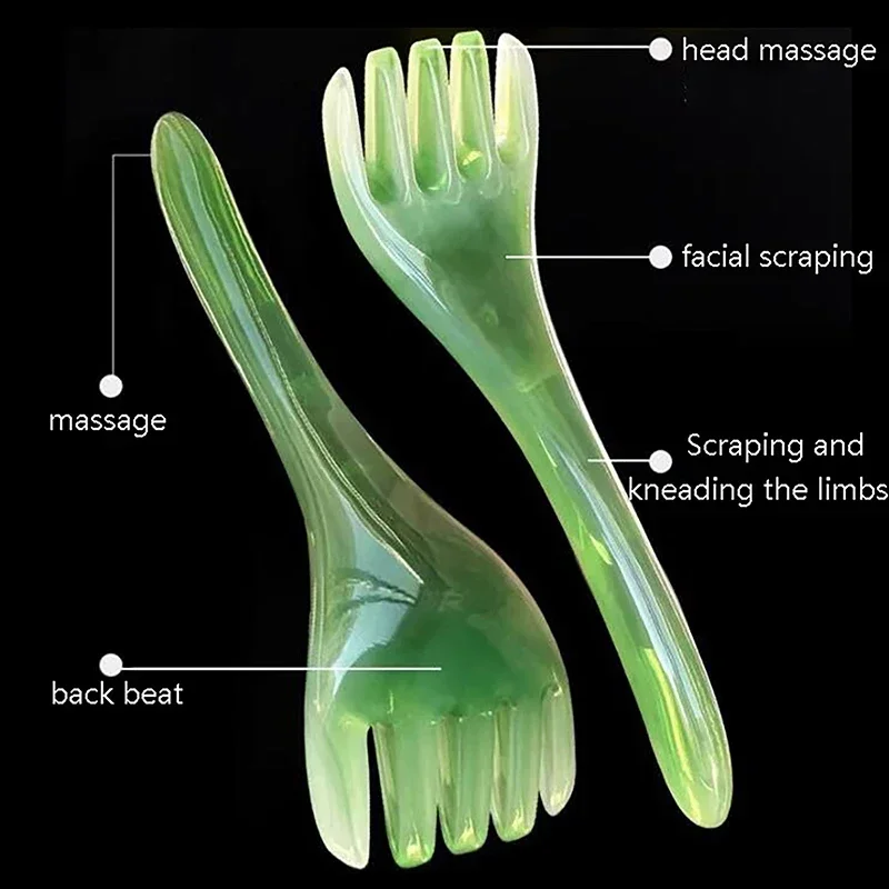 Sdotter Five-claw Head Massager Scalp Gua Sha Stick for Body Neck Leg Visage Massage Meridian Comb Acupuncture Point Press Massa