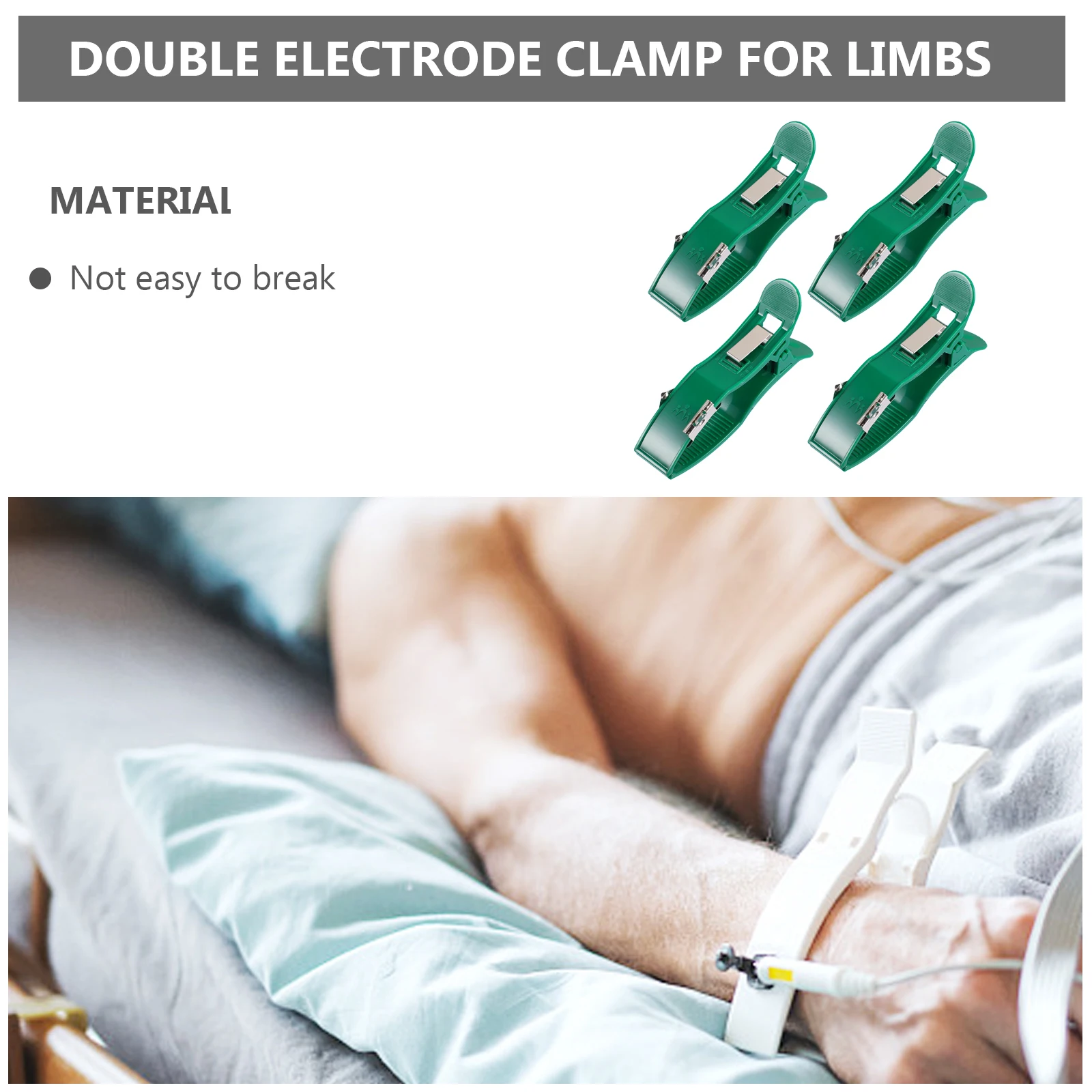 

4pcs Heart Clip Medical Teaching Tool Corrosion Resistant Smooth Surface Easy Install Long Lasting Metal Plastic Dual